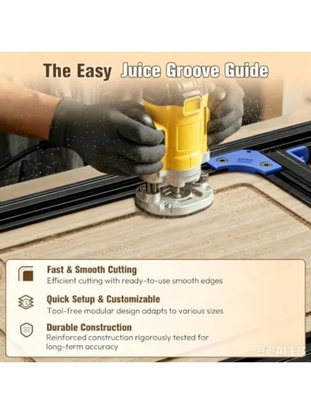 Adjustable Router Jig for Cutting Boards | Create Perfect Grooves & Handles